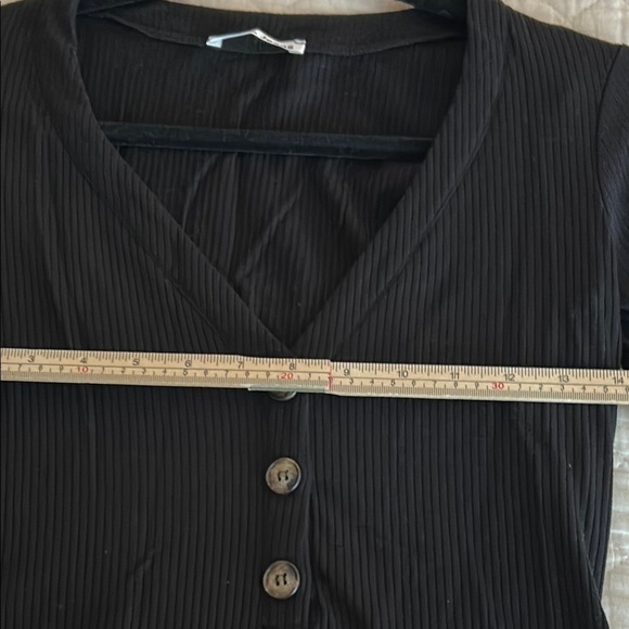 Restoration Jeans Elegant Black Long Sleeve Dress Medium - Picture 6 of 10